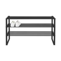 Spinder Design Rex skoreol 100x29cm med 3 hylder i sort stål