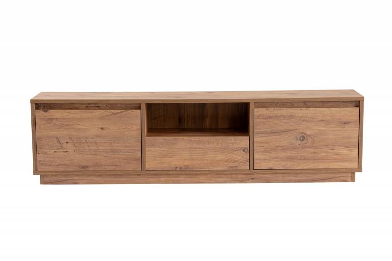 Vanguard TV-bord 160x29,5cm med låger Atlantic Pine melamin