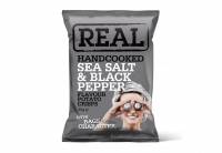 Real Chips Sea Salt & Black Pepper 35g poser