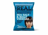 Real Chips Sea Salt & Malt Vinegar 35g poser