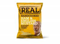 Real Chips Ham & English Mustard 35g poser