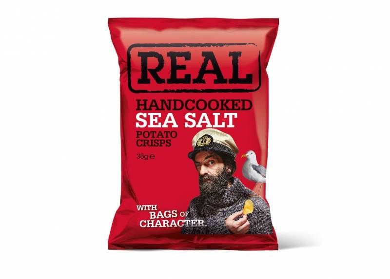 Real Chips Sea Salt 35g poser