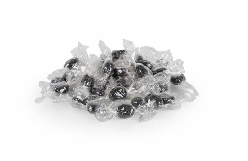 Bolcher lakridspuder - Indpakkede bolcher, twistet 1 kg