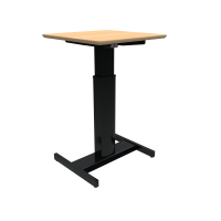 ConSet 501-19 hæve-sænkebord 60x60cm bøg med sort stel