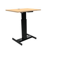 ConSet 501-19 hæve-sænkebord 80x60cm bøg med sort stel