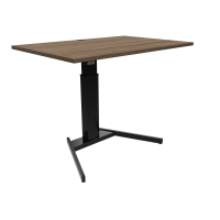 ConSet 501-19 hæve-sænke bord 120x80cm valnød med sort stel