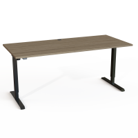 ConSet 501-20 hæve-sænke bord 180x80cm valnød med sort stel