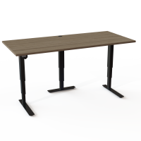 ConSet 501-37 hæve-sænke bord 180x80cm valnød med sort stel