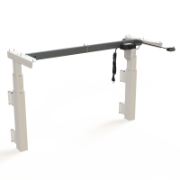 ConSet 501-39 hæve-sænkestel 2-søjlet til væg bredde 112 cm hvid