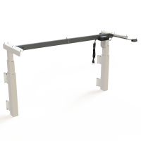 ConSet 501-39 hæve-sænkestel 2-søjlet til væg bredde 129 cm hvid