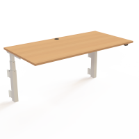 ConSet 501-39 hæve-sænkebord til væg 160x80cm bøg med hvidt stel