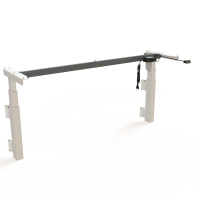 ConSet 501-39 hæve-sænkestel 2-søjlet til væg bredde 152 cm hvid