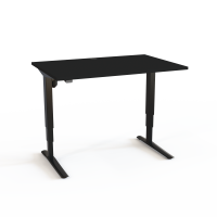 ConSet 501-43 h&aelig;ve-s&aelig;nke bord 120x80cm sort med sort stel