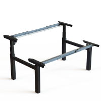 ConSet 501-88 dobbelt hæve-sænkestel bredde 132 - 172cm sort