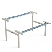 ConSet 501-88 dobbelt hæve-sænkestel bredde 132 - 172cm hvid