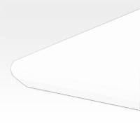 ConSet bordplade L-form højrevendt 200x80cm 22mm MDF med hvid laminat