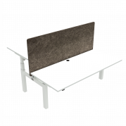 ConSet 501-88 dobbelt hæve-sænkebord 180x80 cm hvid med hvidt stel