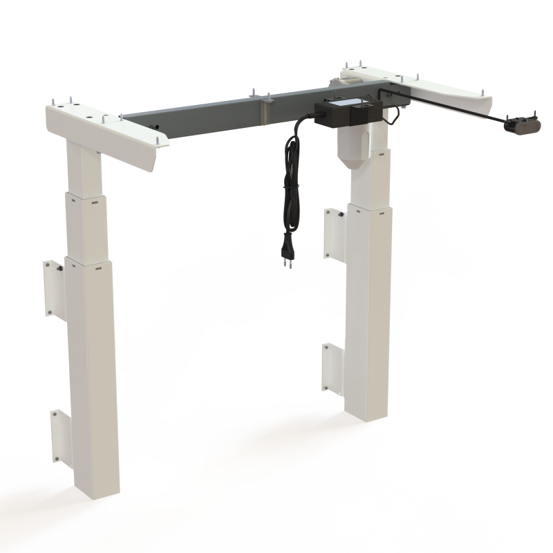 ConSet 501-39 hæve-sænkestel 2-søjlet til væg bredde 72 cm hvid