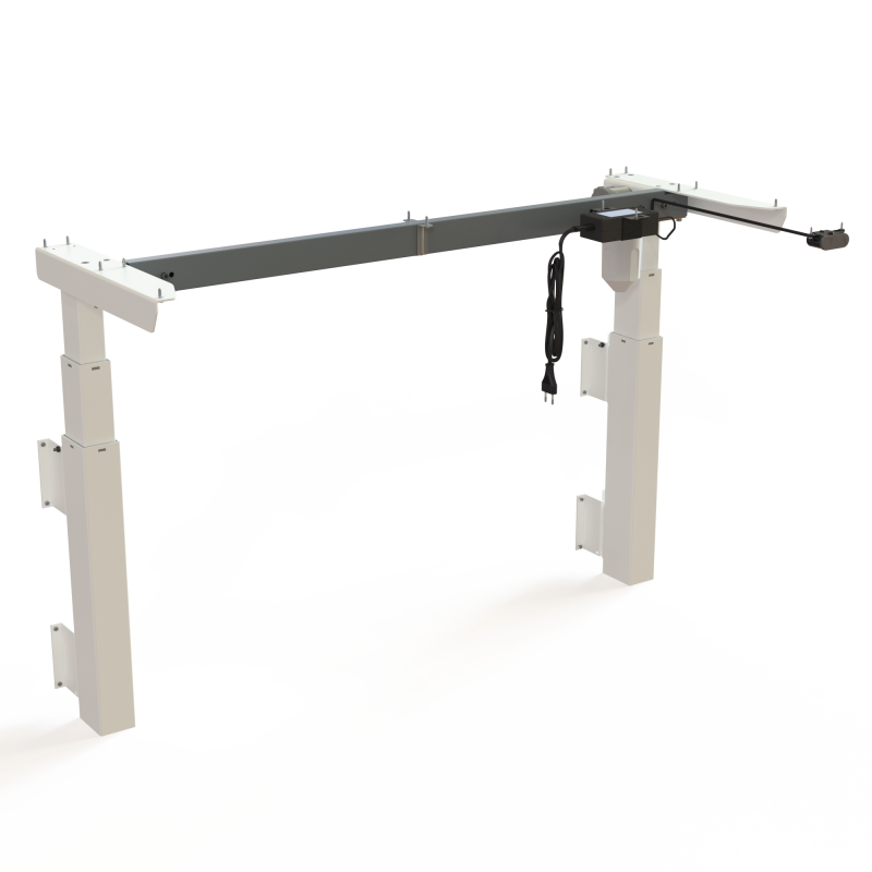 ConSet 501-39 hæve-sænkestel 2-søjlet til væg bredde 112 cm hvid