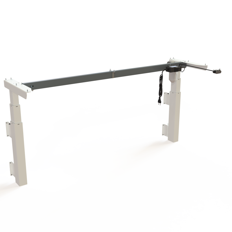 ConSet 501-39 hæve-sænkestel 2-søjlet til væg bredde 152 cm hvid