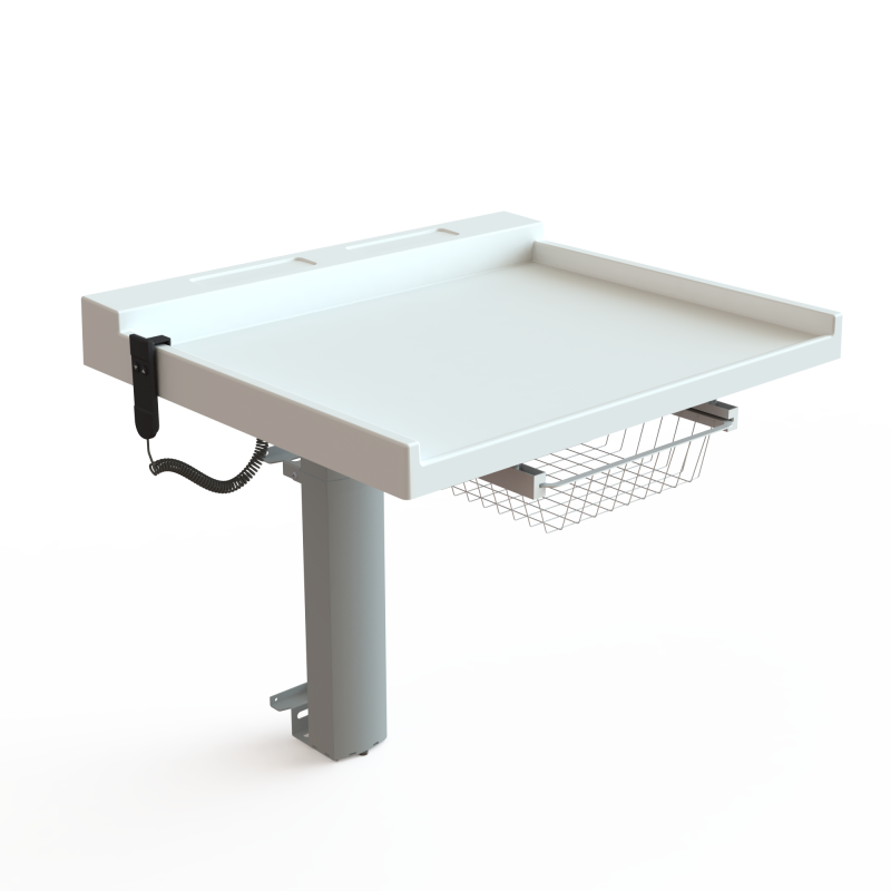 ConSet puslebord 100x85cm højdejusterbart til vægmontering