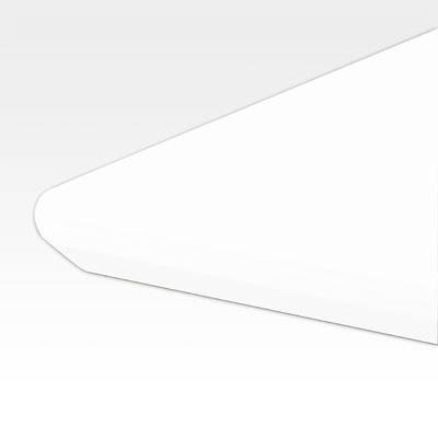 ConSet bordplade L-form højrevendt 200x80cm 22mm MDF med hvid laminat
