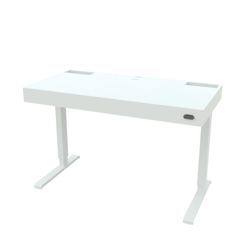 ConSet hæve-sænke bord med opbevaringsrum 120x60cm hvid