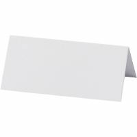 Bordkort 9x4cm 220g hvid, pakke med 20 stk