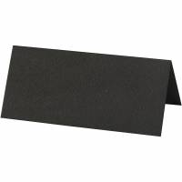 Bordkort 9x4cm 220g sort, pakke med 20 stk