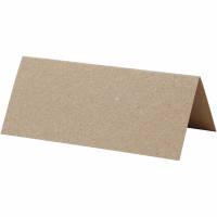 Bordkort 9x4cm 220g natur, pakke med 20 stk