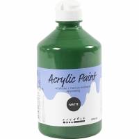 Akrylmaling Mat 500ml m&oslash;rk gr&oslash;n