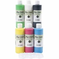 Plus Color hobbymaling prim&aelig;rfarver, s&aelig;t med 6 x 250 ml