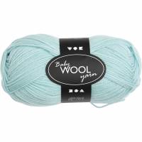 Babygarn l&aelig;ngde 172 meter 50g 100% merinould mint gr&oslash;n