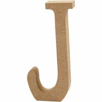 Bogstav J h&oslash;jde 8 cm og tykkelse 1,5 cm