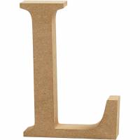 Bogstav L h&oslash;jde 8 cm og tykkelse 1,5 cm