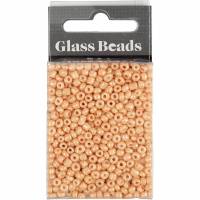 Rocaiperler &Oslash;3mm str. 8/0 hulst&oslash;rrelse 0,6-1,0mm peach, 25g