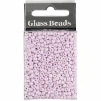 Rocaiperler &Oslash;3mm str. 8/0 hulst&oslash;rrelse 0,6-1,0mm soft rosa, 25g