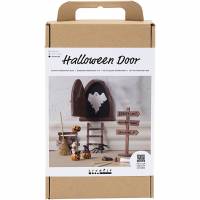 DIY Kit Halloween d&oslash;r, skilt og halloweenfigurer