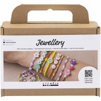 Mini DIY Mix smykker til farverige armb&aring;nd