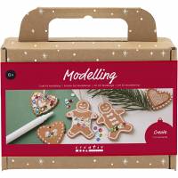 DIY Kit modellering sm&aring;kagefigurer til julepynt