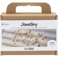 Mini DIY Kit smykker &oslash;reringe med wire forgyldt