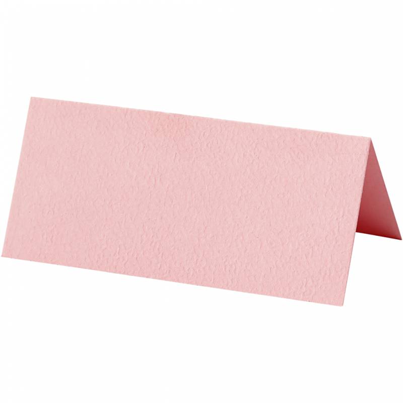 Bordkort 9x4cm 220g lyser&oslash;d, pakke med 20 stk
