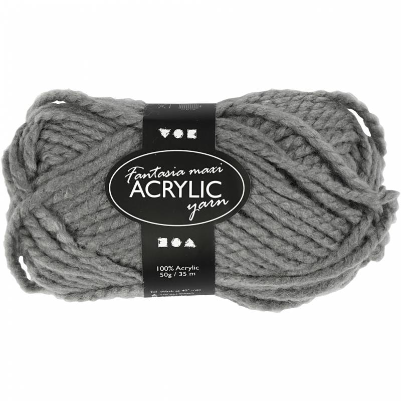 Fantasia Polyacrylgarn Maxi l&aelig;ngde 35 meter 50g gr&aring;