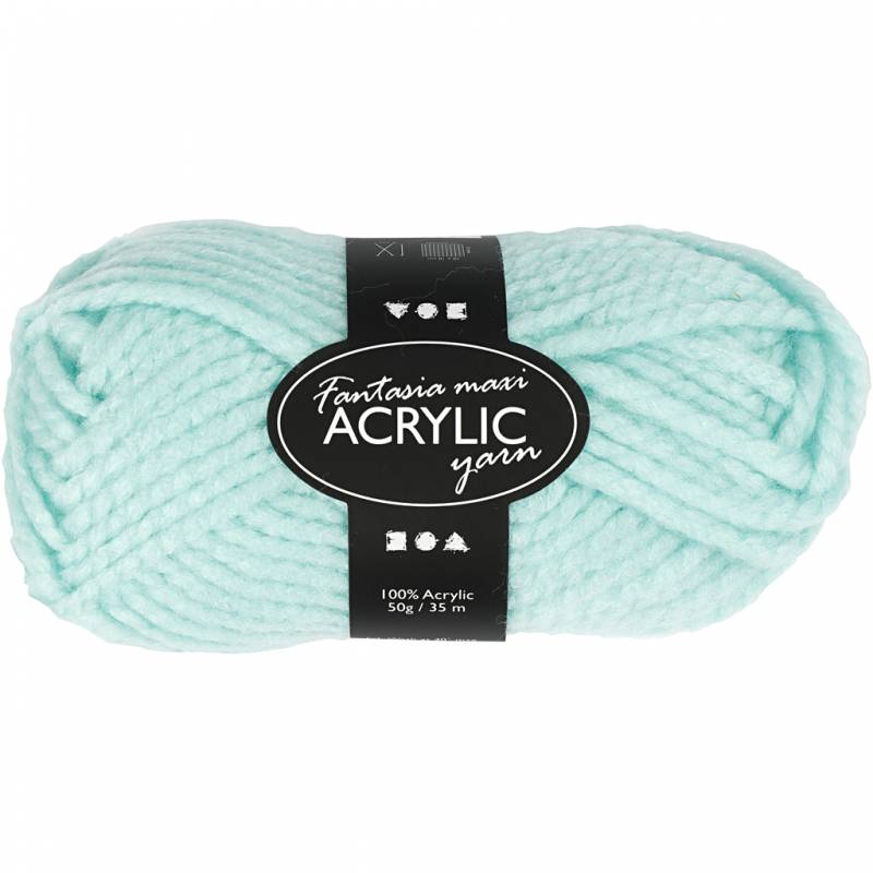 Fantasia Polyacrylgarn Maxi l&aelig;ngde 35 meter 50g mint gr&oslash;n