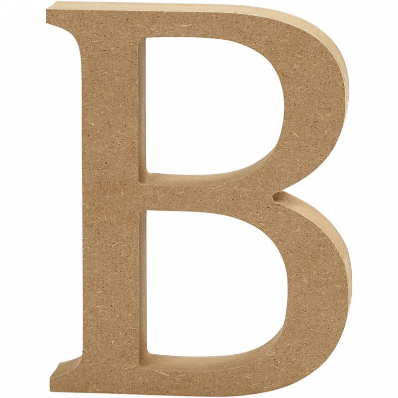 Bogstav B h&oslash;jde 8 cm og tykkelse 1,5 cm