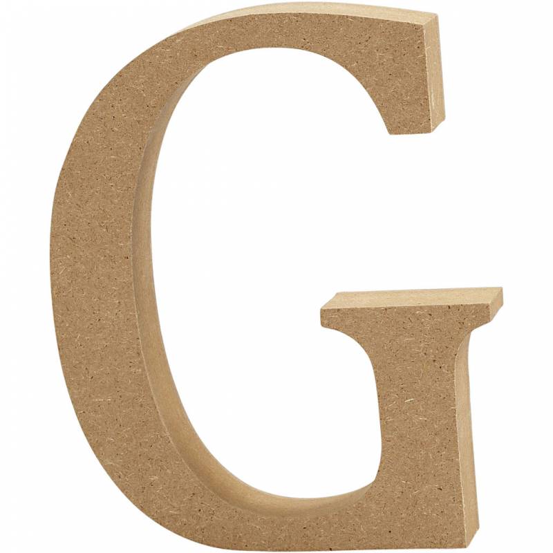 Bogstav G h&oslash;jde 8 cm og tykkelse 1,5 cm