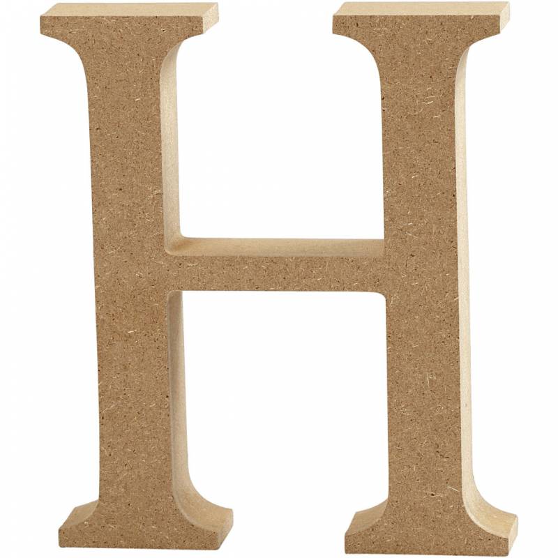 Bogstav H h&oslash;jde 8 cm og tykkelse 1,5 cm