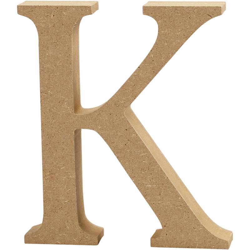 Bogstav K h&oslash;jde 8 cm og tykkelse 1,5 cm