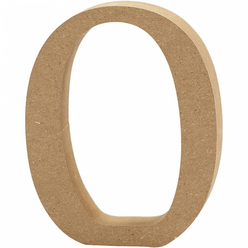 Bogstav O h&oslash;jde 8 cm og tykkelse 1,5 cm
