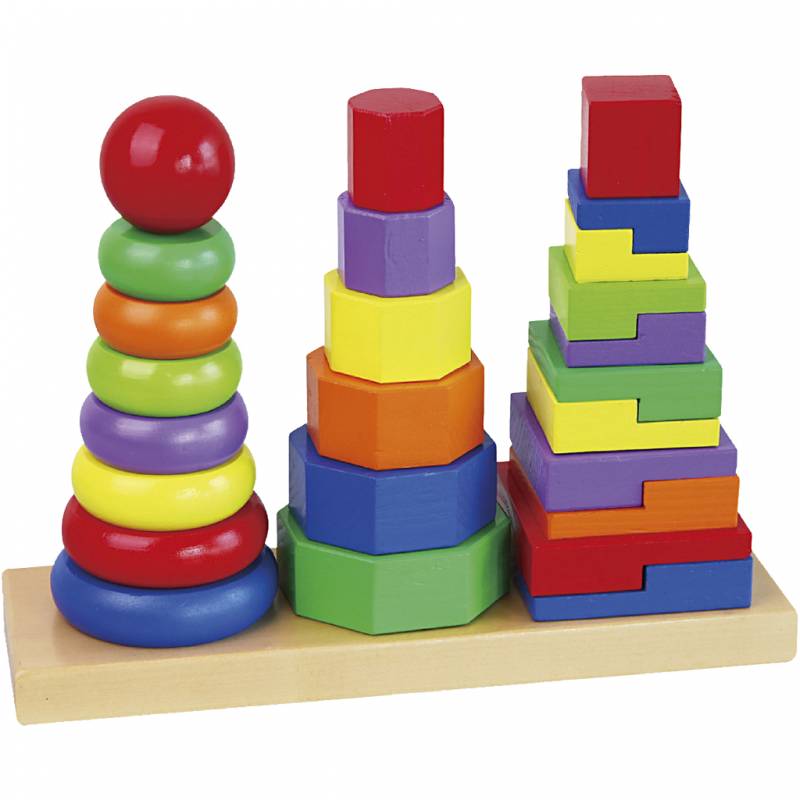 VIGA geometrisk stabelt&aring;rn med tre pinde